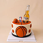 NBA & Corona Themed Chocolate Cake