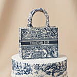 Elegant Christian Dior Themed Chocolate Cake