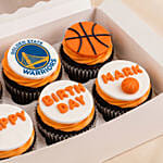 Personalised NBA Themed Chocolate Cupcakes