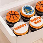 Personalised NBA Themed Chocolate Cupcakes