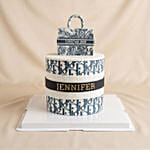 Elegant Christian Dior Themed Bag Cake