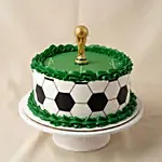 Classic Football Pitch & Soccer Ball Chocolate Cake