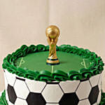 Classic Football Pitch & Soccer Ball Chocolate Cake