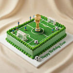 Football Pitch Chocolate Birthday Cake