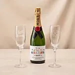 Wine and Glasses Gift Set for Best Friend