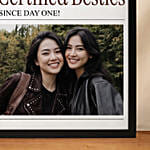 Personalised Besties Newspaper Photo Frame