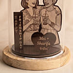 Personalised Friendship Day Glass Dome Keepsake