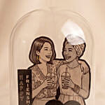 Personalised Friendship Day Glass Dome Keepsake