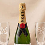 Wine and Glasses Gift Set for Best Friend
