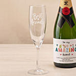 Wine and Glasses Gift Set for Best Friend