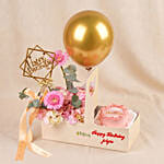 Personalised Birthday Flower & Cake Gift Box