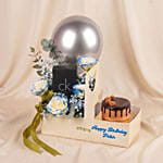 Personalised Roses Perfume & Cake Box For Him
