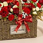 Romantic Rose Basket