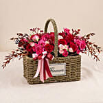 Basket of Love Roses