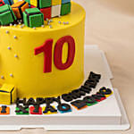 Fun & Colorful Rubik's Cube Themed Chocolate Cake