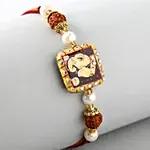 Divine Ganesha Rudraksha Pearl Rakhi