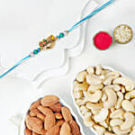 Divine Krishna Flute Rakhi with Dryfruits