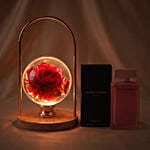 LED Rose Lamp & Narciso Rodriguez Perfume Set