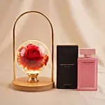 LED Rose Lamp & Narciso Rodriguez Perfume Set