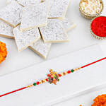 Prosperity Tortoise Rakhi with Kaju Katli