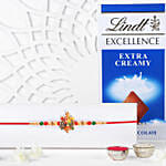 Prosperity Tortoise Rakhi with Lindt Chocolate