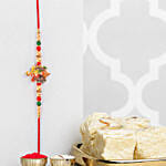 Prosperity Tortoise Rakhi with Soan Papdi