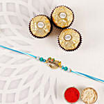Divine Krishna Flute Rakhi with Ferrero Rochers