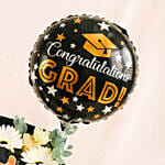 Graduation Bouquet with Teddy & Balloon Surprise
