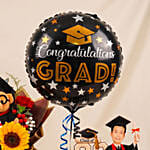 Graduation 2026 Caricature for Him & Flowers