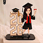 Graduation 2026 Caricature for Her & Flowers