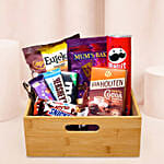 Exotic Chocolates In Brown Willow Basket