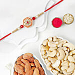 Sneh Ethinic Red Meenakari Rakhi with Dryfruits