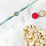 Sneh Ethinic Blue Meenakari Rakhi with Cashews