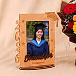 Bound for Greatness Graduation Photo Frame & Flowers