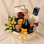 Celebrations Basket with Wine