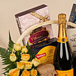 Celebrations Basket with Wine