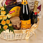 Celebrations Basket with Wine