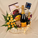 Celebrations Basket with Wine