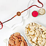 Traditional Meenakari Charm Rakhi with Dryfruits