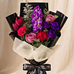 Alluring Mixed Flowers Hand Bouquet
