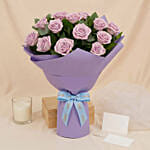 Bunch Of 20 Purple Roses