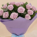 Bunch Of 20 Purple Roses