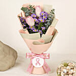 Pink Ribbon Strength Tulips Bouquet
