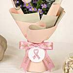 Pink Ribbon Strength Tulips Bouquet
