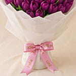 Purple Tulip Grand Bouquet
