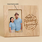 Personalised Wedding Anniversary Engraved Wooden Frame