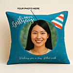 Personalised Birthday Cap Cushion