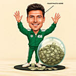 Green Tracksuit No.456 Personalised Caricature