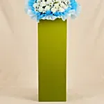 Peaceful Condolence Mixed Flowers Green Stand