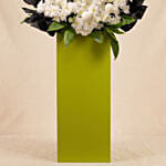 Pleasant White Flower Stand